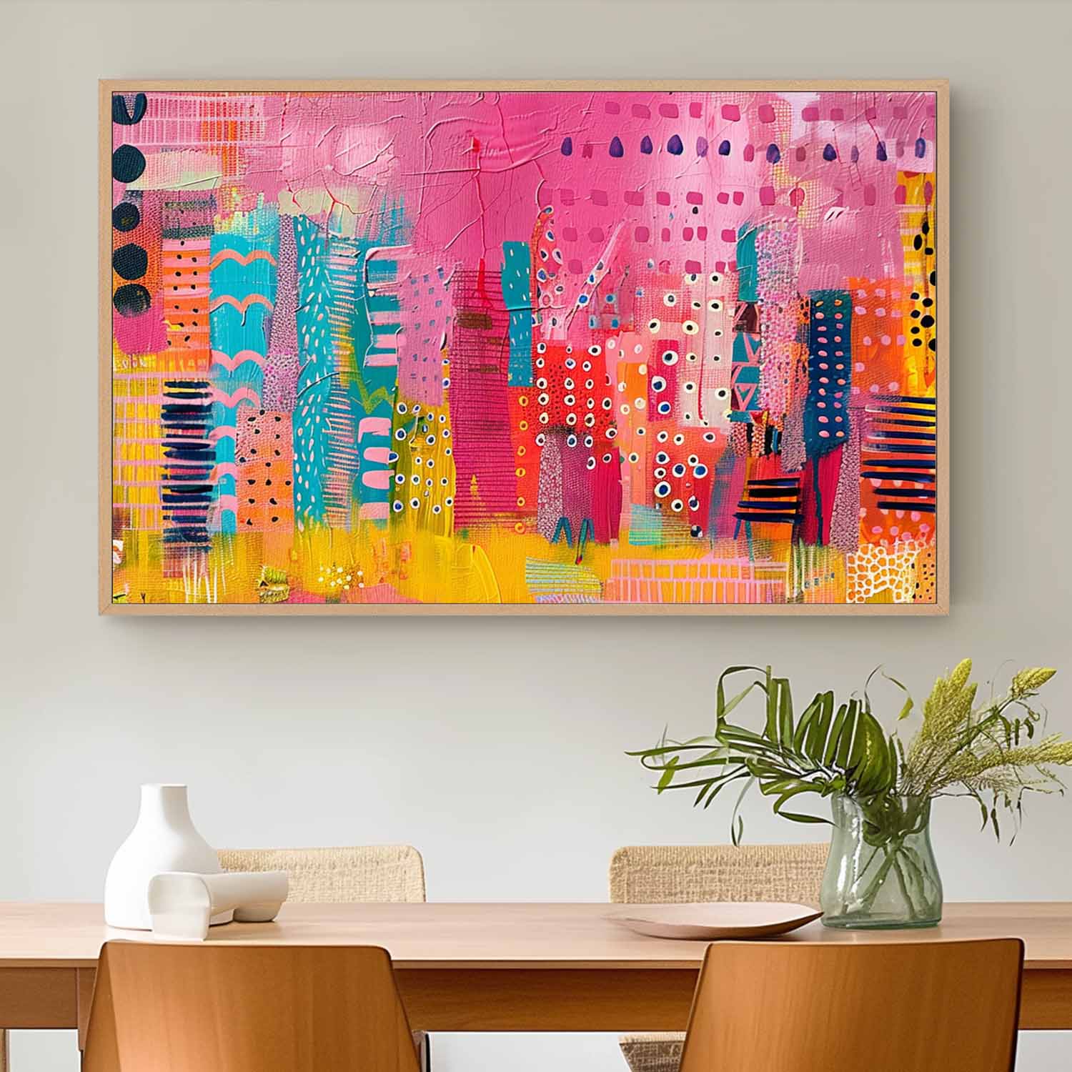 Original Graffiti Wall Art Colorful Texture Abstract Oil Painting Big Canvas Artwork Modern Acrylic Painting