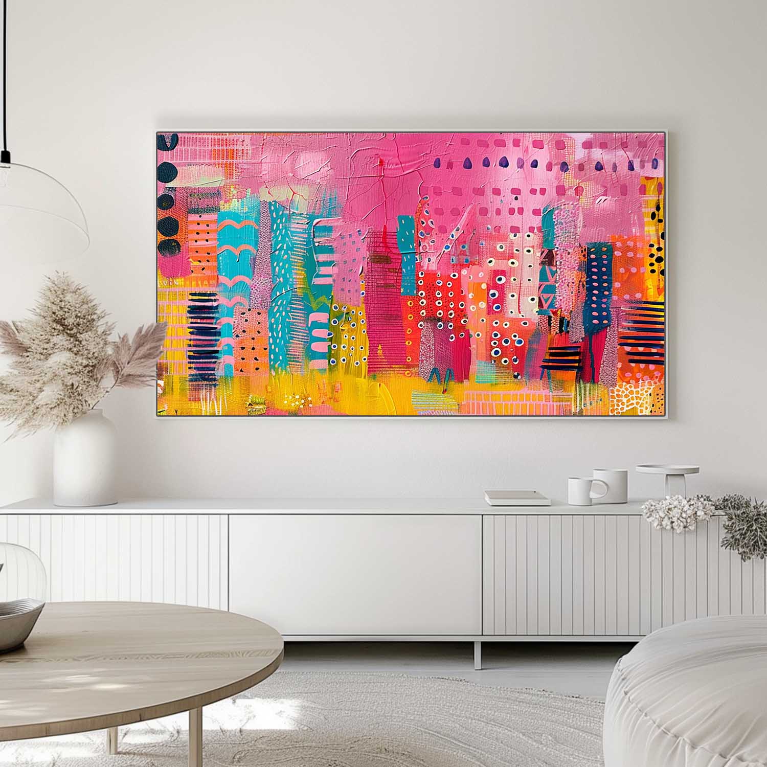 Original Graffiti Wall Art Colorful Texture Abstract Oil Painting Big Canvas Artwork Modern Acrylic Painting