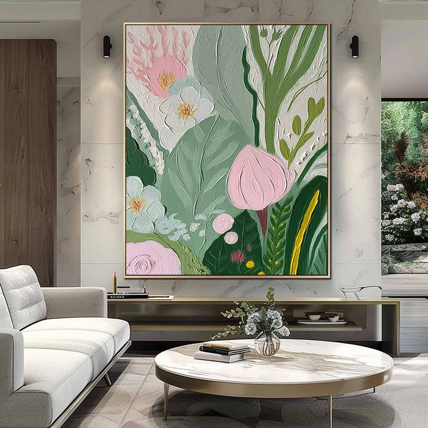 Original Modern Flowers Artwork Abstract Oil Painting On Canvas Impressionism Floral Wall Art Home Decor