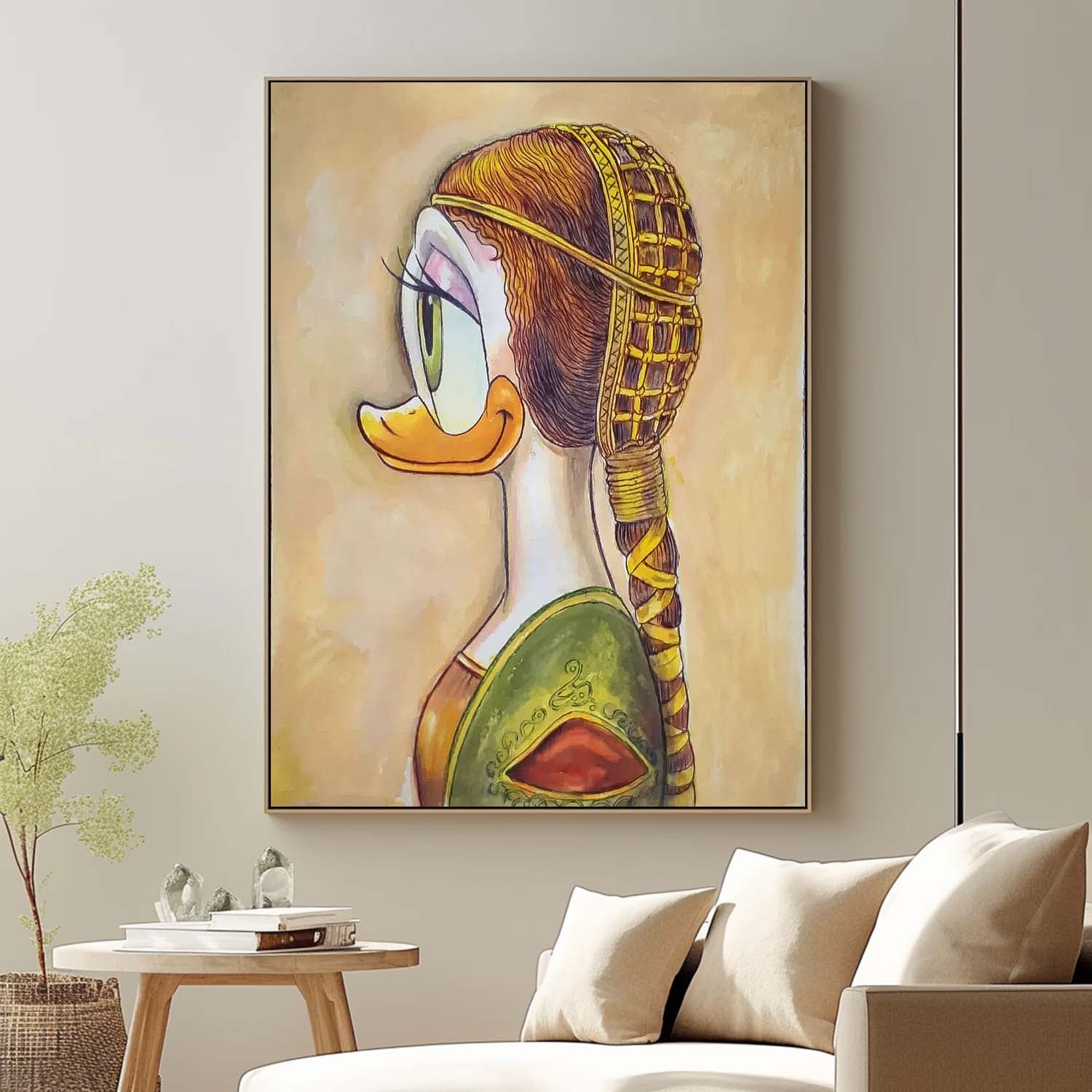 Donald Duck Artwork Large Disney Characters Painting Original Famous Cute Cartoon Characters Wall Art