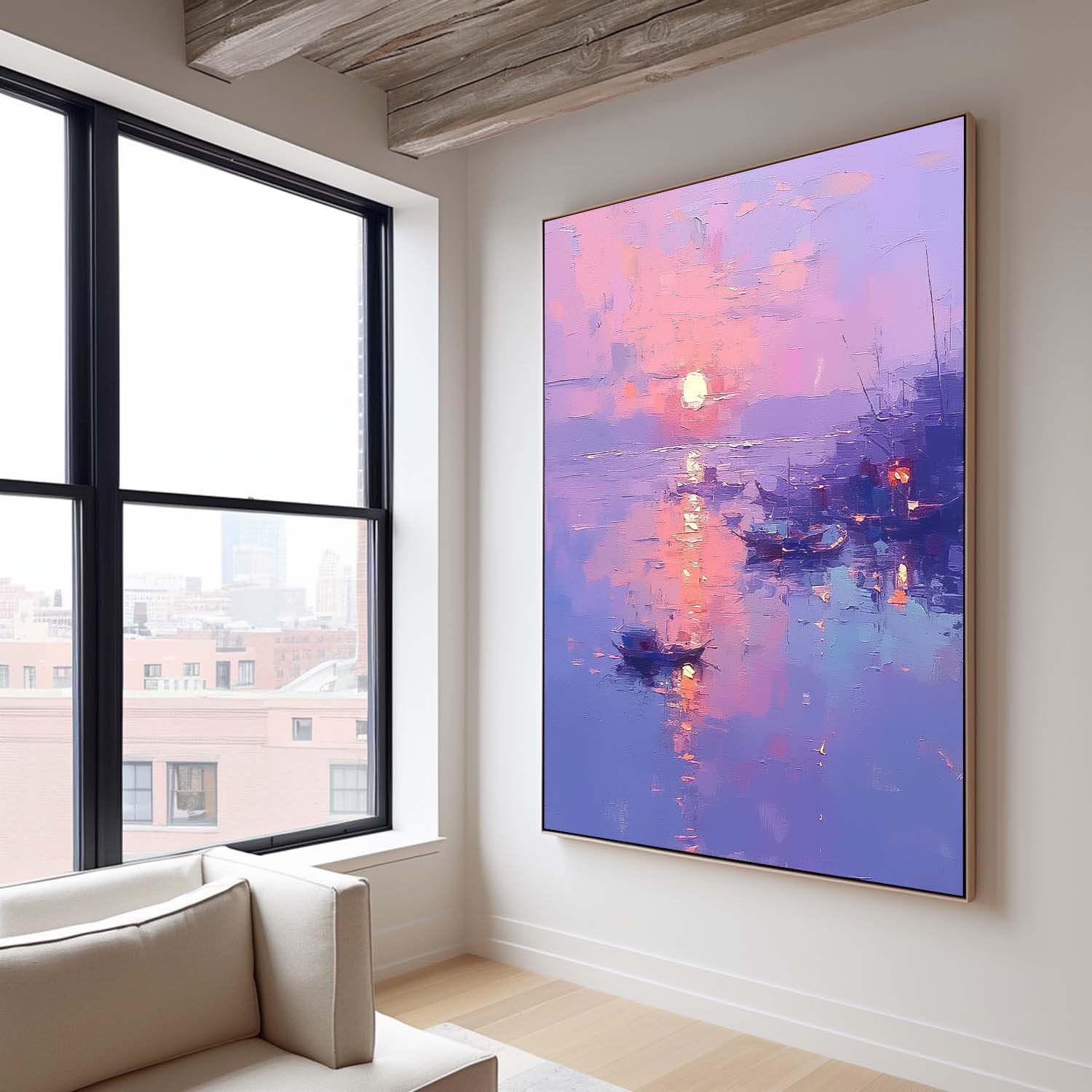 Abstract Scenery Wall Art Acrylic Painting Large Dreamy Colors Landscape Oil Painting On Canvas Home Decor