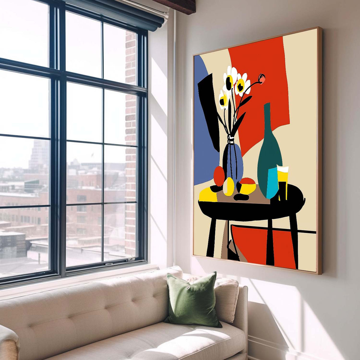 Exquisite Original Beautiful jardiniere Art Abstract High Quality Flower Oil Painting On Canvas