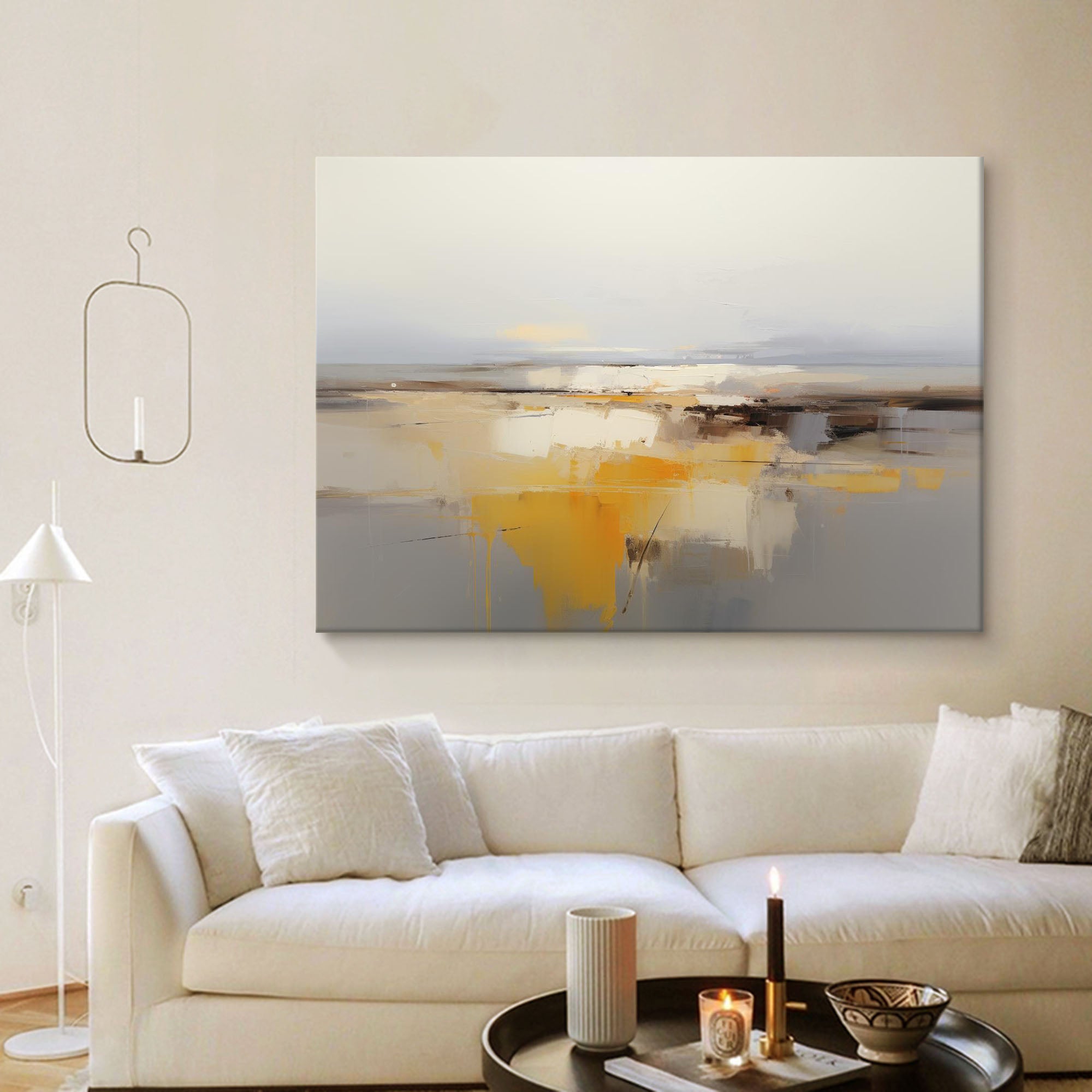 Original Abstract Oil Painting On Canvas Landscape Painting Living Room Wall Art Decor