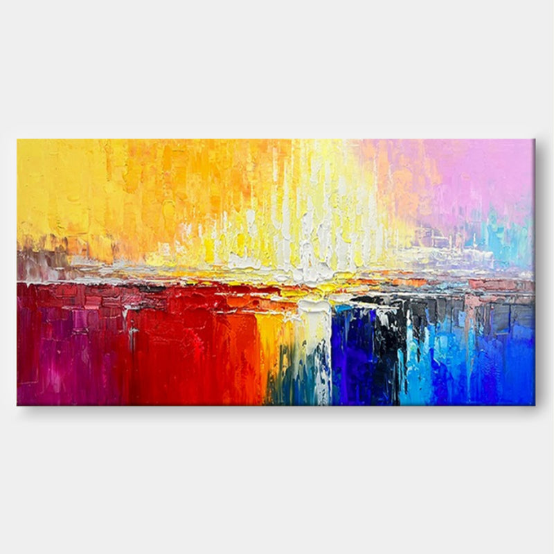 Color Abstract Large Original Oil Painting On Canvas Wall Art Decor Painting For Living Room