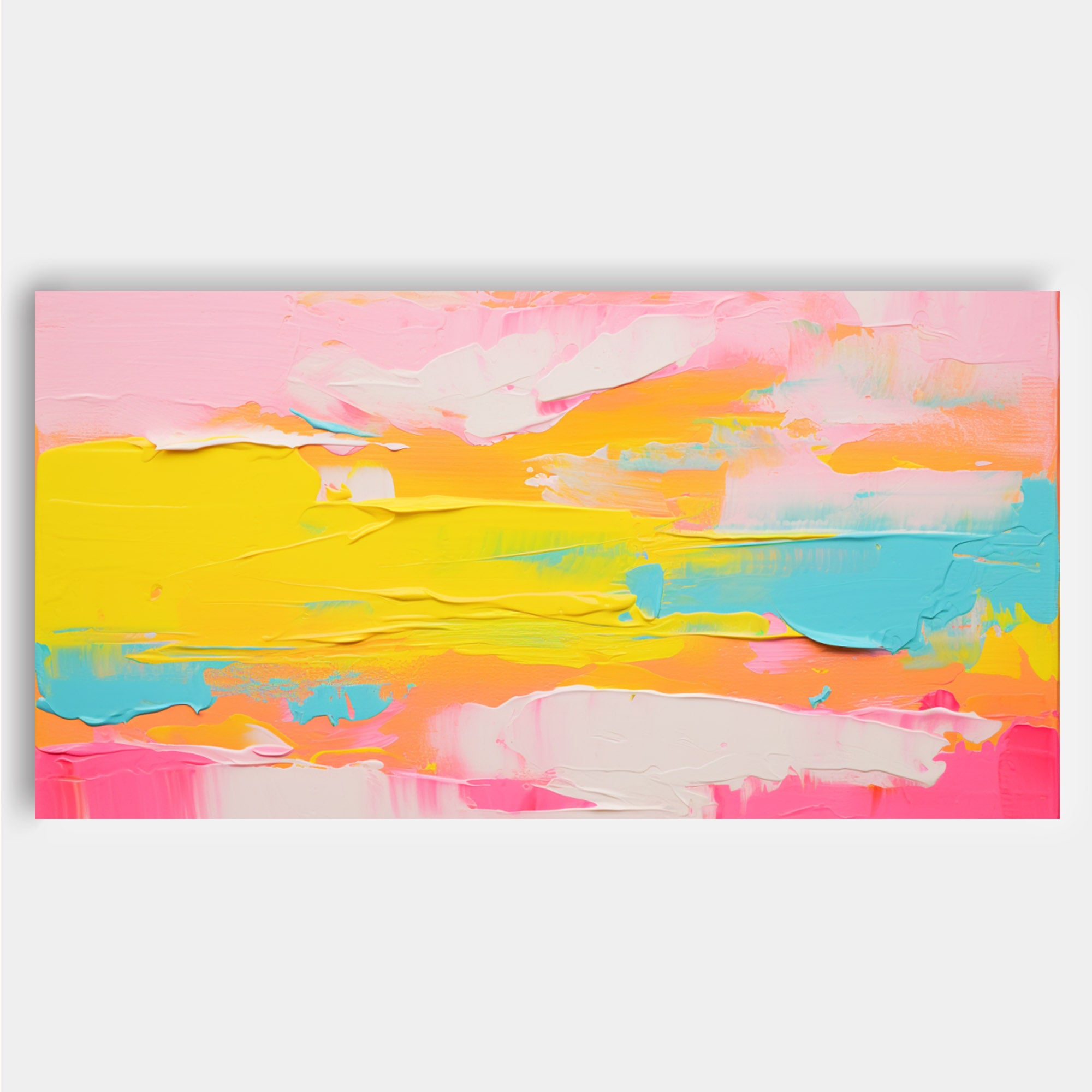 Large Bright Colorful Acrylic Painting Original Oil Painting On Canvas Modern Abstract Living Room Wall Art