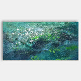 Original Texture Oil Painting On Canvas Large Green Acrylic Painting Modern Abstract Living Room Wall Art
