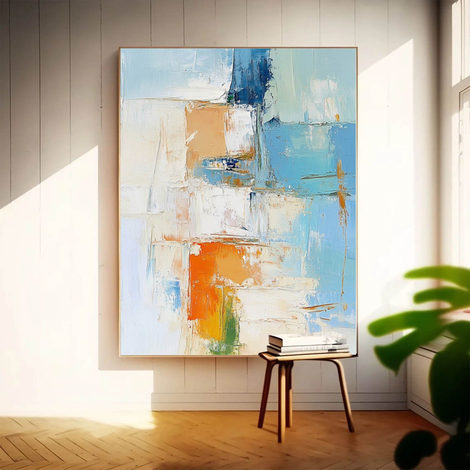 Bright Large Acrylic Painting On Canvas Texture Abstract Oil Painting High Quality Original Artwork