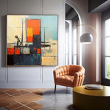 Color Original Large Abstract Acrylic Painting On Canvas Abstract Geometry Oil Painting Modern Wall Art Home Decor