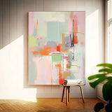 Bright colorful Large Original Abstract Oil Painting On Canvas Modern Texture Wall Art Home Decor