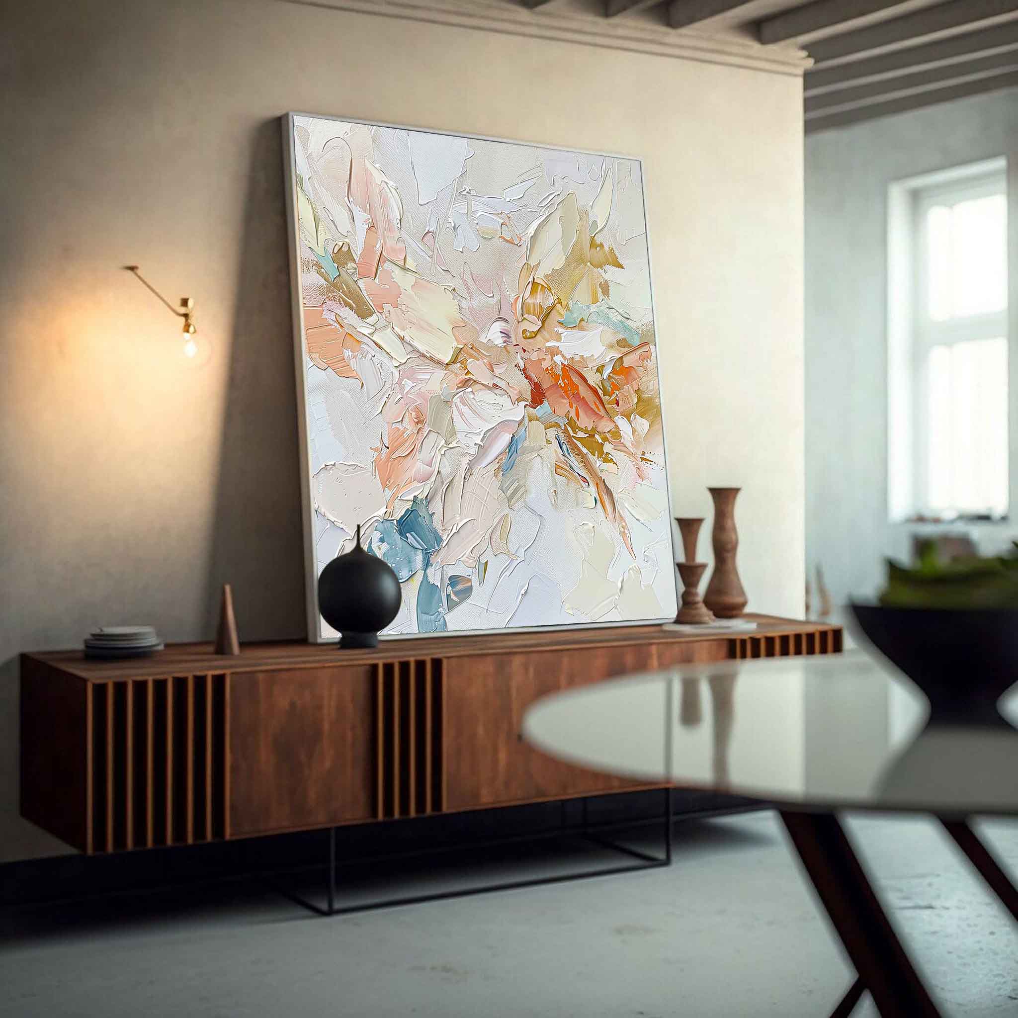 Large Modern Acrylic Painting On Canvas Color Thick Texture Abstract Oil Painting High Quality Original Artwork