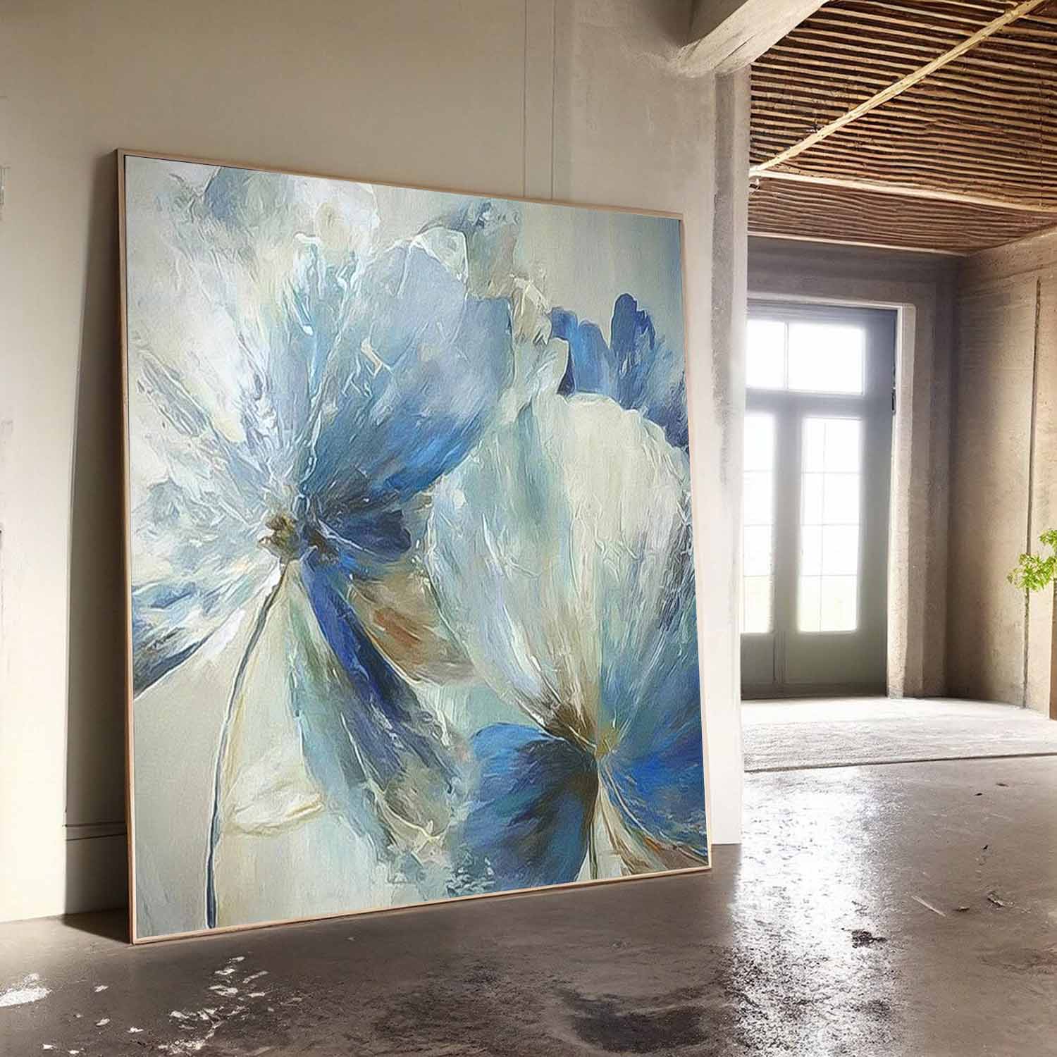 Big Petal Original Flower Wall Art Large Floral Acrylic Painting Modern Floral Oil Painting On Canvas