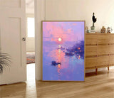 Abstract Scenery Wall Art Acrylic Painting Large Dreamy Colors Landscape Oil Painting On Canvas Home Decor