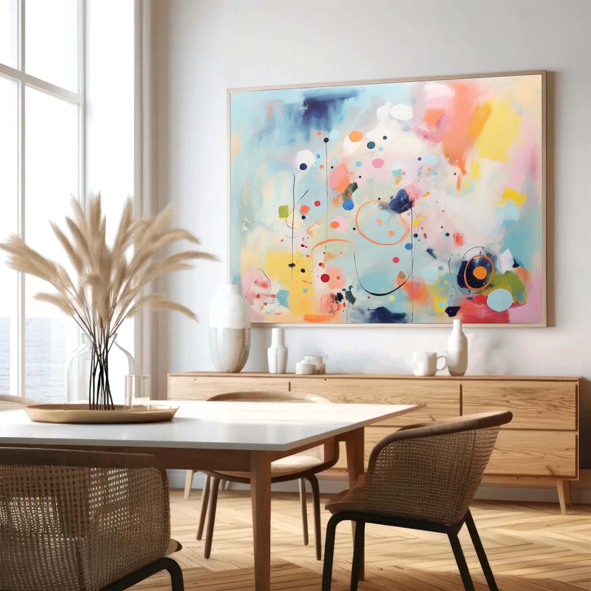 Original Bright Colorful Abstract Oil Painting On Canvas Large Wall Art Modern Graffiti Oil Painting Home Decoration