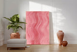 Pink Texture Minimalist Oil Painting On Canvas Large Abstract Acrylic Painting Original Wall Art Home Decor