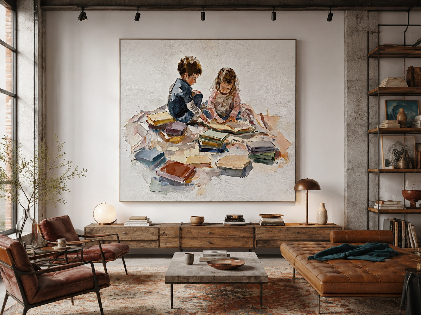 Expressive Impressionist Style Figure Painting With Rich Texture For Modern Home Wall Art