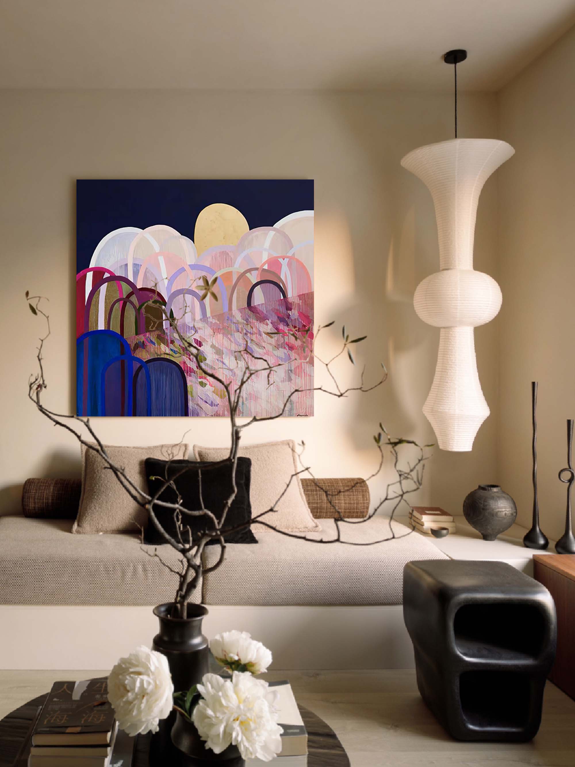 Graffiti Abstract Canvas Wall Art Original Large Modern Abstract Acrylic Painting For Living Room