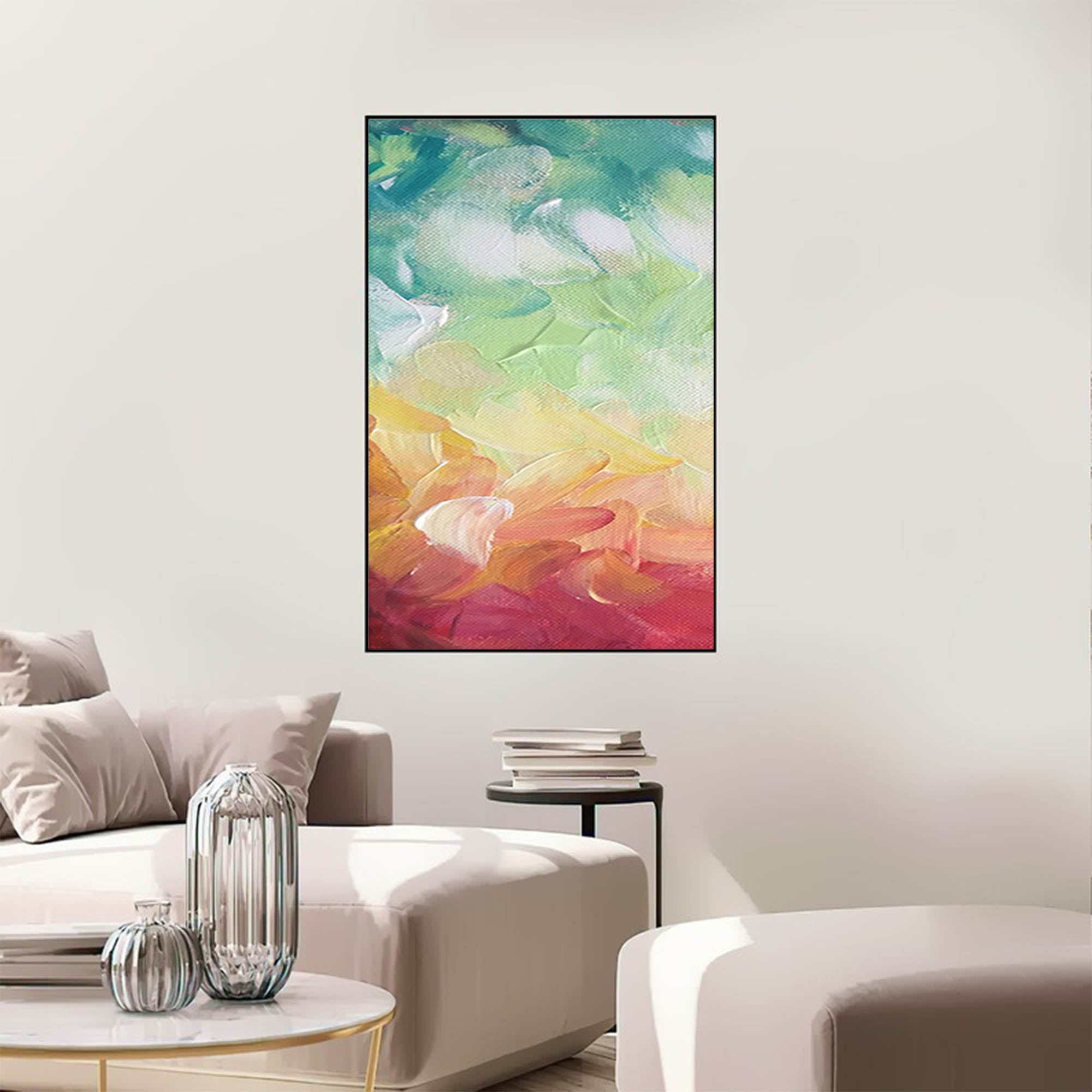 Large Colorful Abstract Oil Painting On Canvas Original Texture Wall Art Painting Home Decor