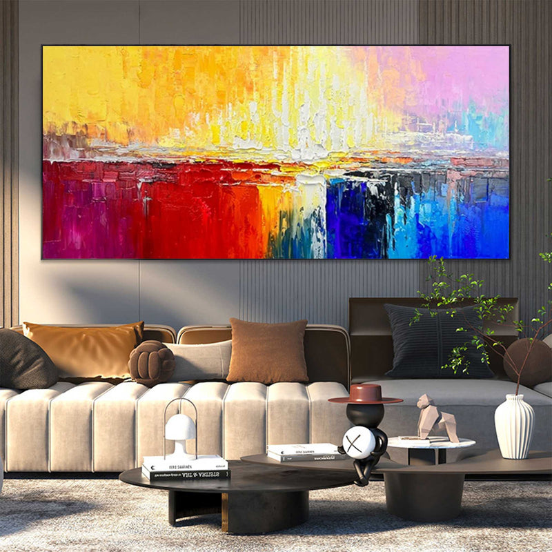 Color Abstract Large Original Oil Painting On Canvas Wall Art Decor Painting For Living Room