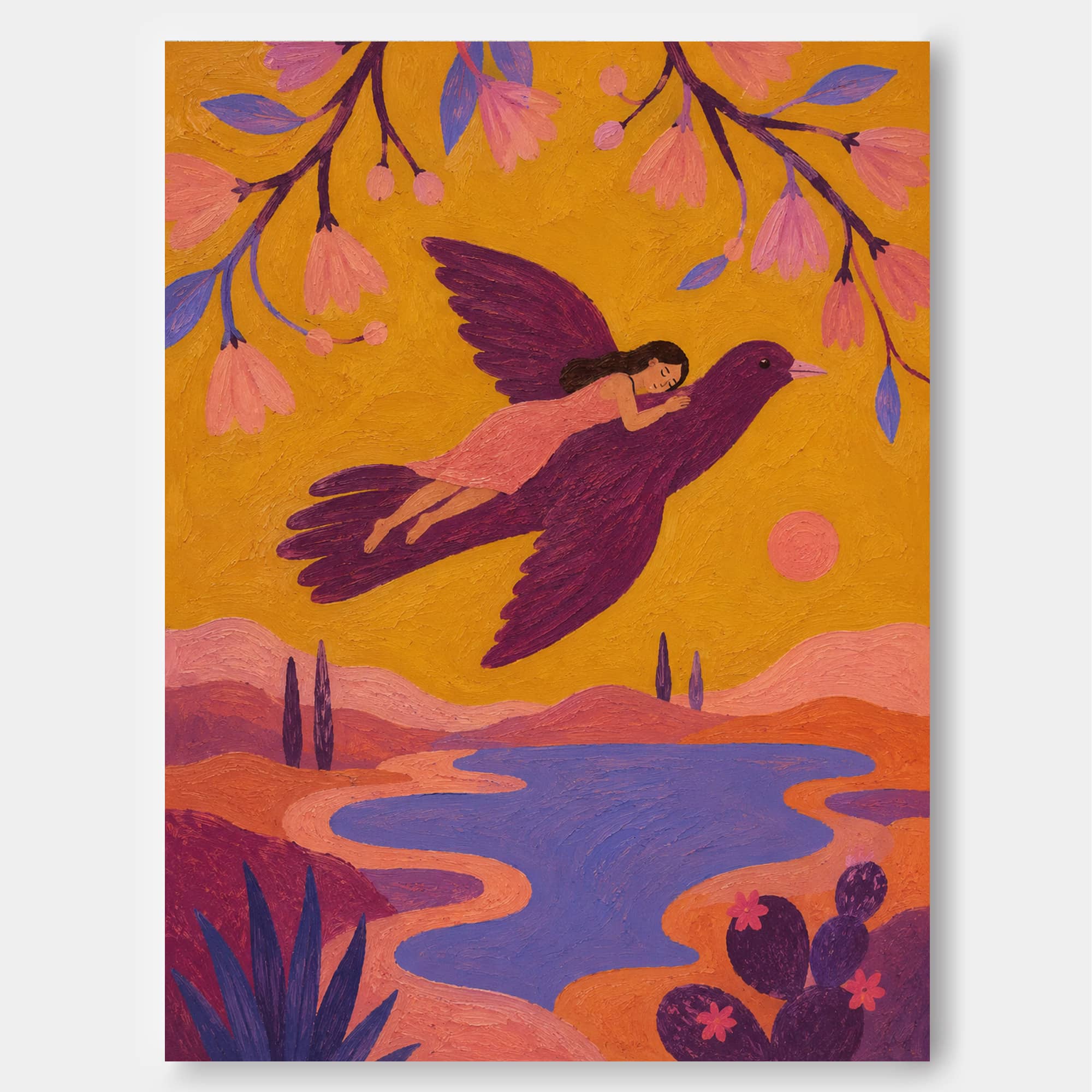 Colorful Fantasy Landscape Wall Art For Living Room And Bedroom Decor
