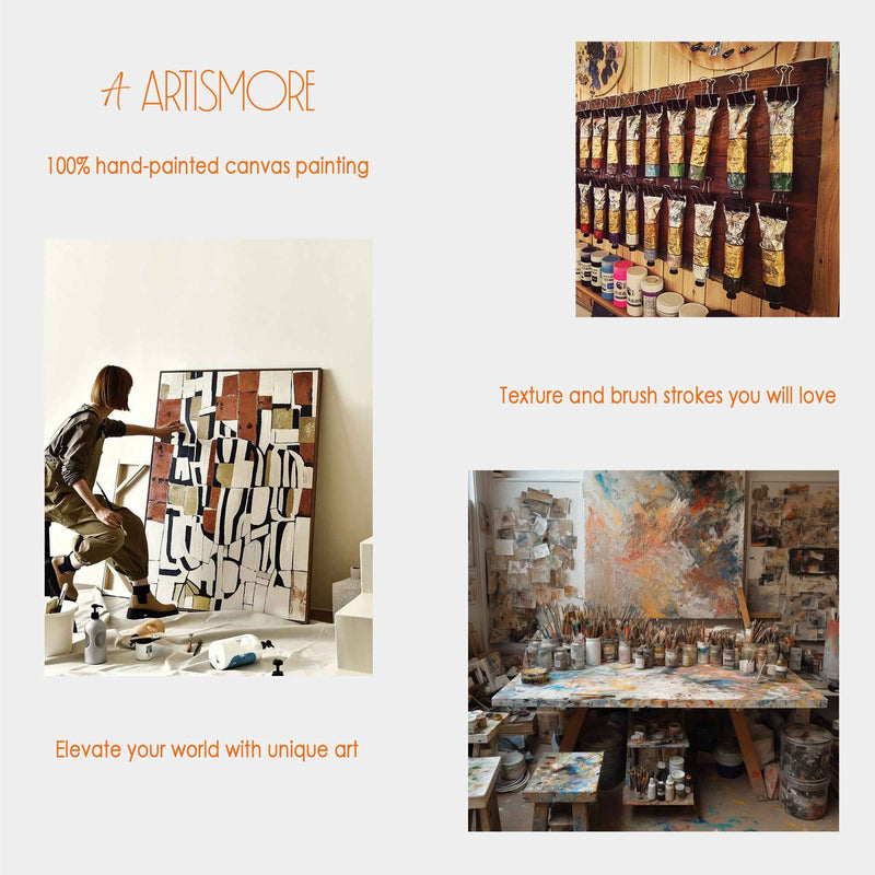 All works are made of professional environmental protection oil paint and high-quality cotton and linen oil canvas. 100% Hand Painted Canvas Paintings from Professional Artists - Artismore Artismore Services