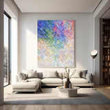 Modern Texture Wall Art Bright colors Abstract Oil Painting On Canvas Large Original knife Painting For Living Room