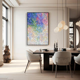Modern Texture Wall Art Bright colors Abstract Oil Painting On Canvas Large Original knife Painting For Living Room
