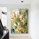 Acrylic Flower Painting Contemporary Flower Paintings Impressionist Flower Paintings Large Floral Canvas Wall Art