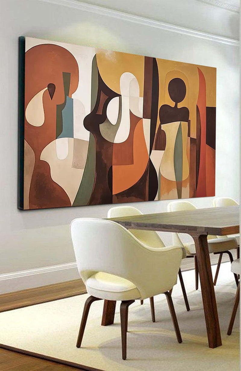 Modern Acrylic Painting Large Abstract Figure Oil Painting Original Wall Art Home Decoration