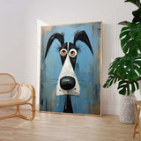 Large Puppy Artwork Abstract Lovely Dog Acrylic Painting Impressionism Animal Oil Painting Home Decor