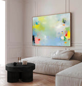 Vibrant Blue Buy Abstract Paintings Online Large Graffiti Abstract Oil Painting Original Wall Art For Living Room