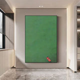 Green Minimalist Canvas Oil Painting Large Abstract Acrylic Painting Original Living Room Wall Art Decor