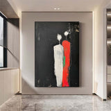 Minimalist Character Silhouette Original Wall Art Large Figure Painting Abstract Artwork For Living Room