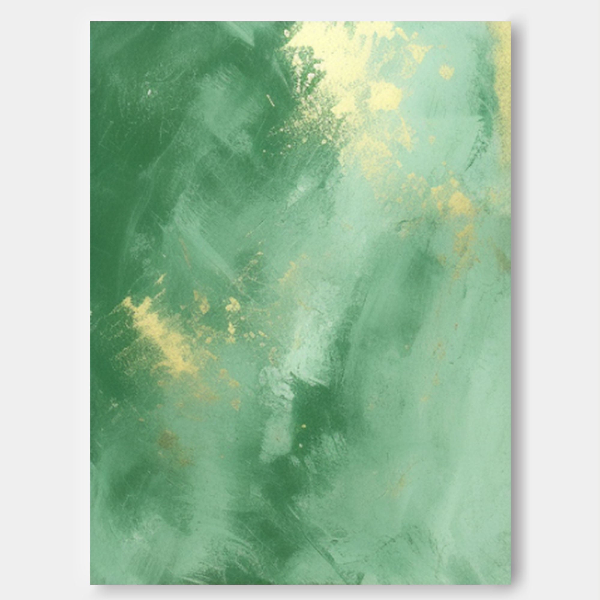 Green Modern Texture Wall Art  Large Original Abstract Oil Painting On Canvas For Living Room