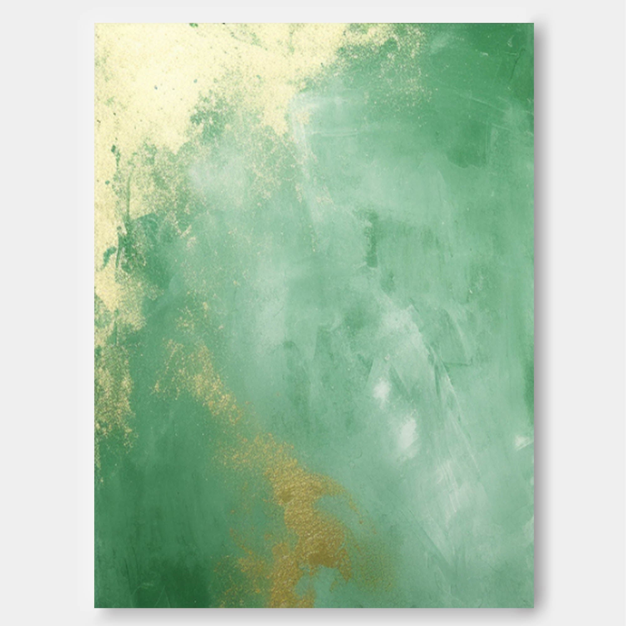 Green Modern Texture Wall Art  Large Original Abstract Oil Painting On Canvas For Living Room