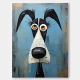 Large Puppy Artwork Abstract Lovely Dog Acrylic Painting Impressionism Animal Oil Painting Home Decor