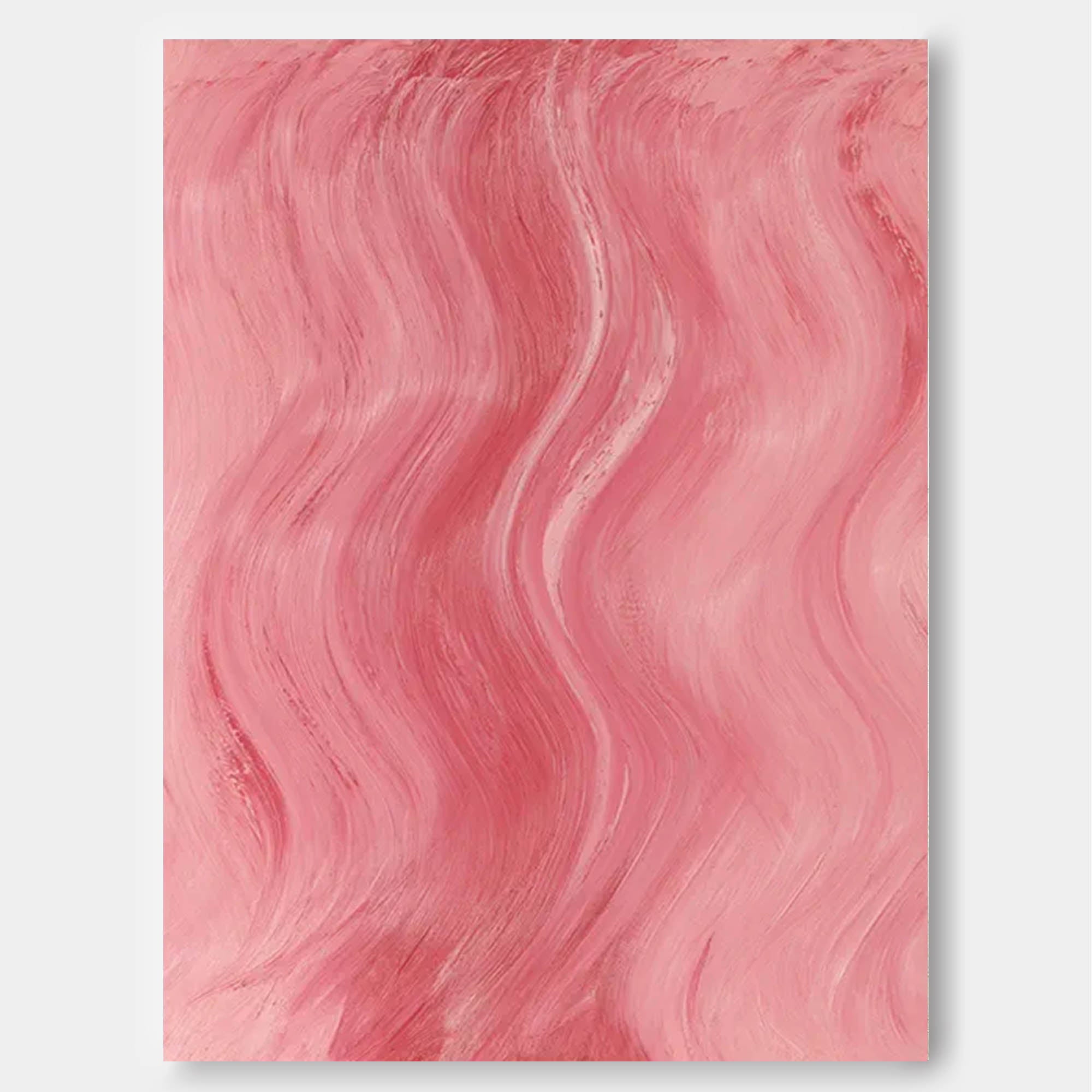 Pink Texture Minimalist Oil Painting On Canvas Large Abstract Acrylic Painting Original Wall Art Home Decor