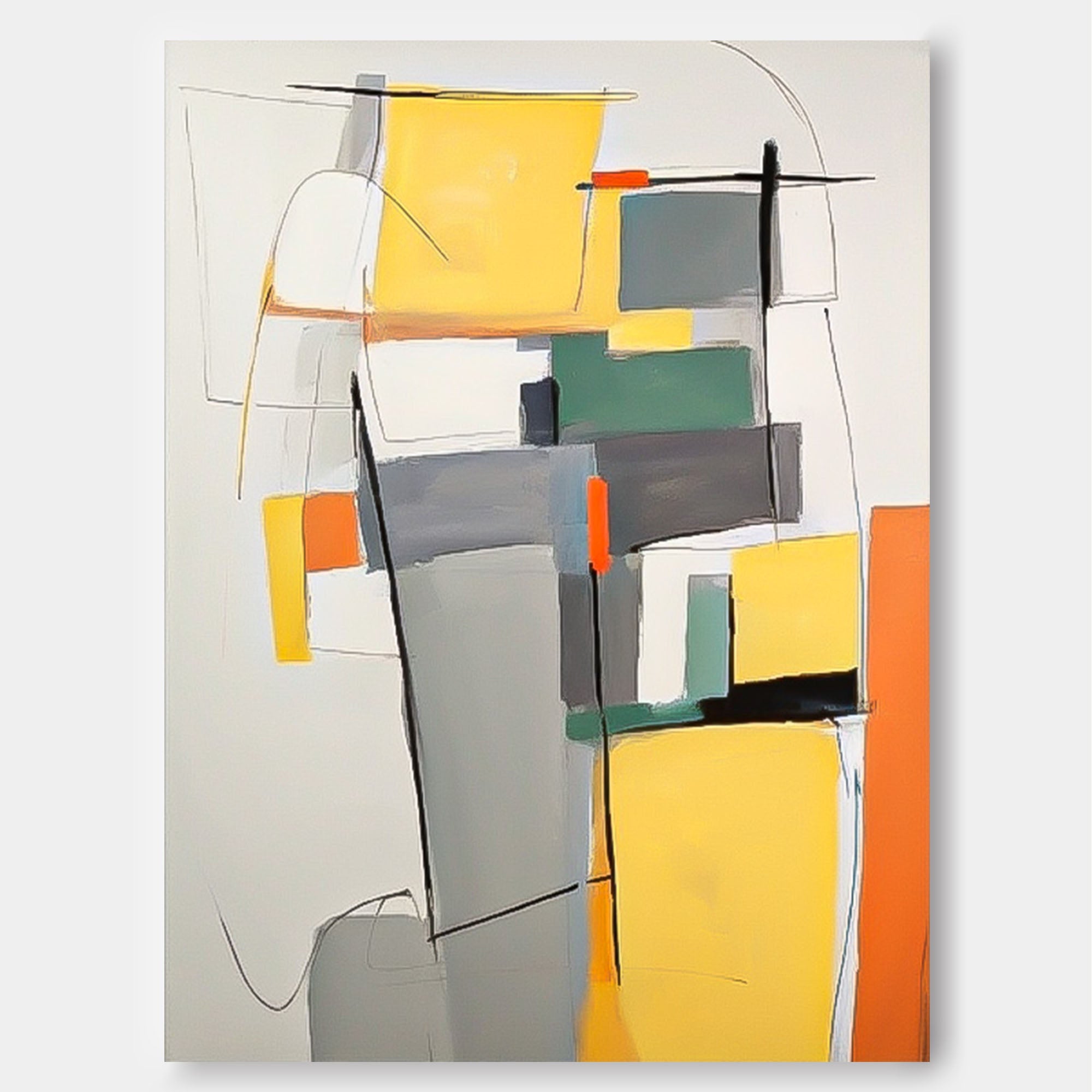 Oversized Abstract Wall Art Contemporary Graet Quality Acrylic Painting On Canvas For Sale