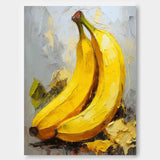 Color Fruit Acrylic Painting Abstract Still Life Painting On Canvas Large Banana Original Artwork Gift