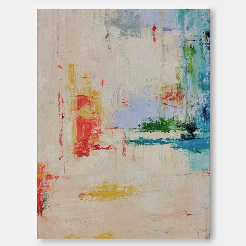 Large Original Abstract Oil Painting Beige Modern Minimalist Wall Art Contemporary Canvas Art Home Decor