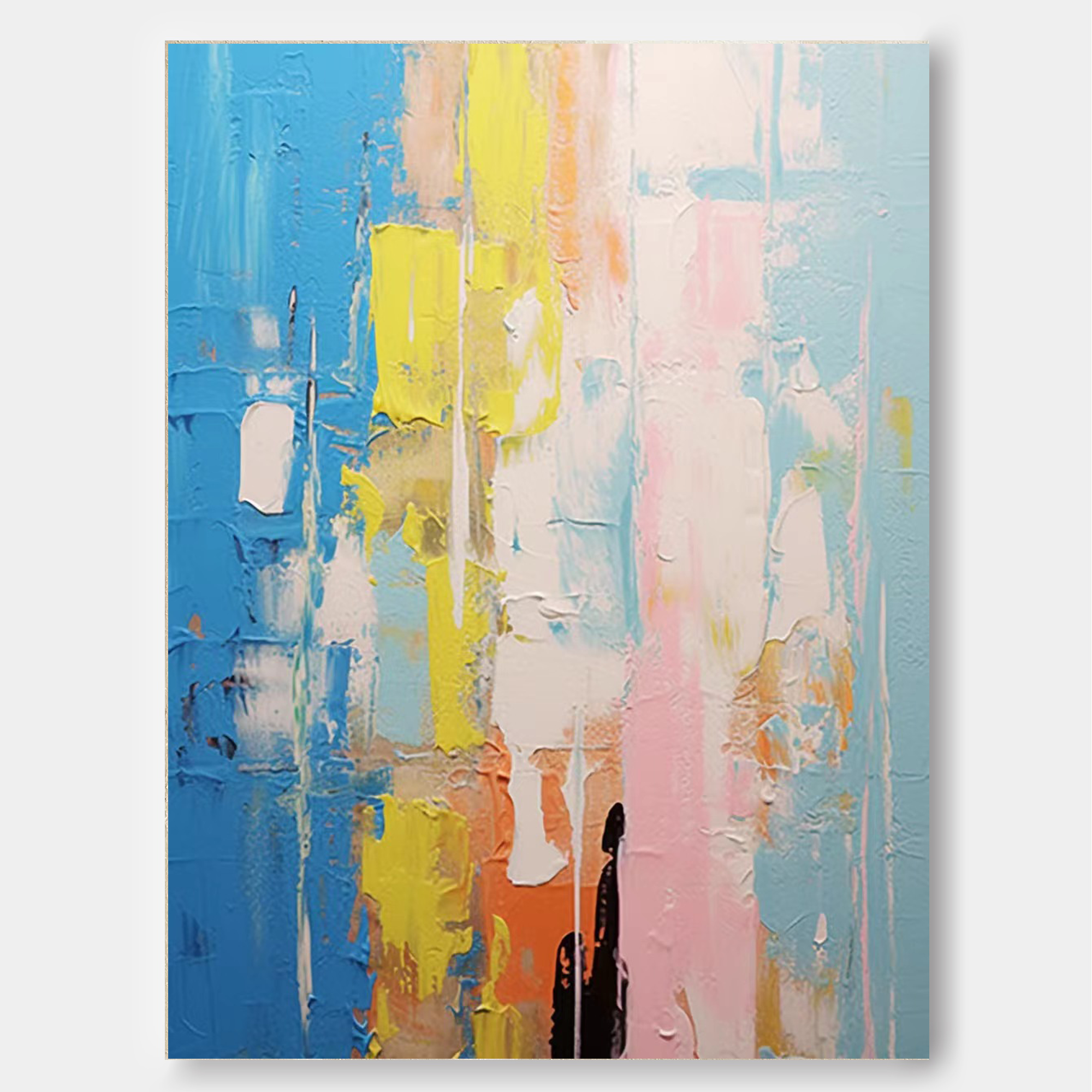 Large Abstract Painting On Canvas Original Colorful Abstract Wall Art Modern Decor Living Room