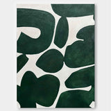 Green And White Modern Wall Art Large Original Texture Abstract Oil Painting On Canvas For Living Room