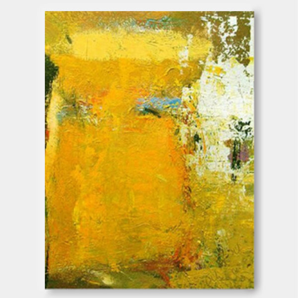 Texture Yellow Abstract Painting On Canvas Large Modern Wall Art Original Minimalist Painting For Living Room