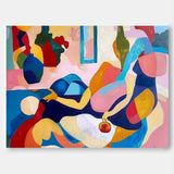 Large Wall Art Original Famous Painting Abstract Colored Figures Oil Painting on Canvas Modern Wall Art Home Decor Picasso Art