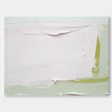 White And Green Modern Acrylic Painting Large Abstract Oil Painting Original Wall Art Home Decoration
