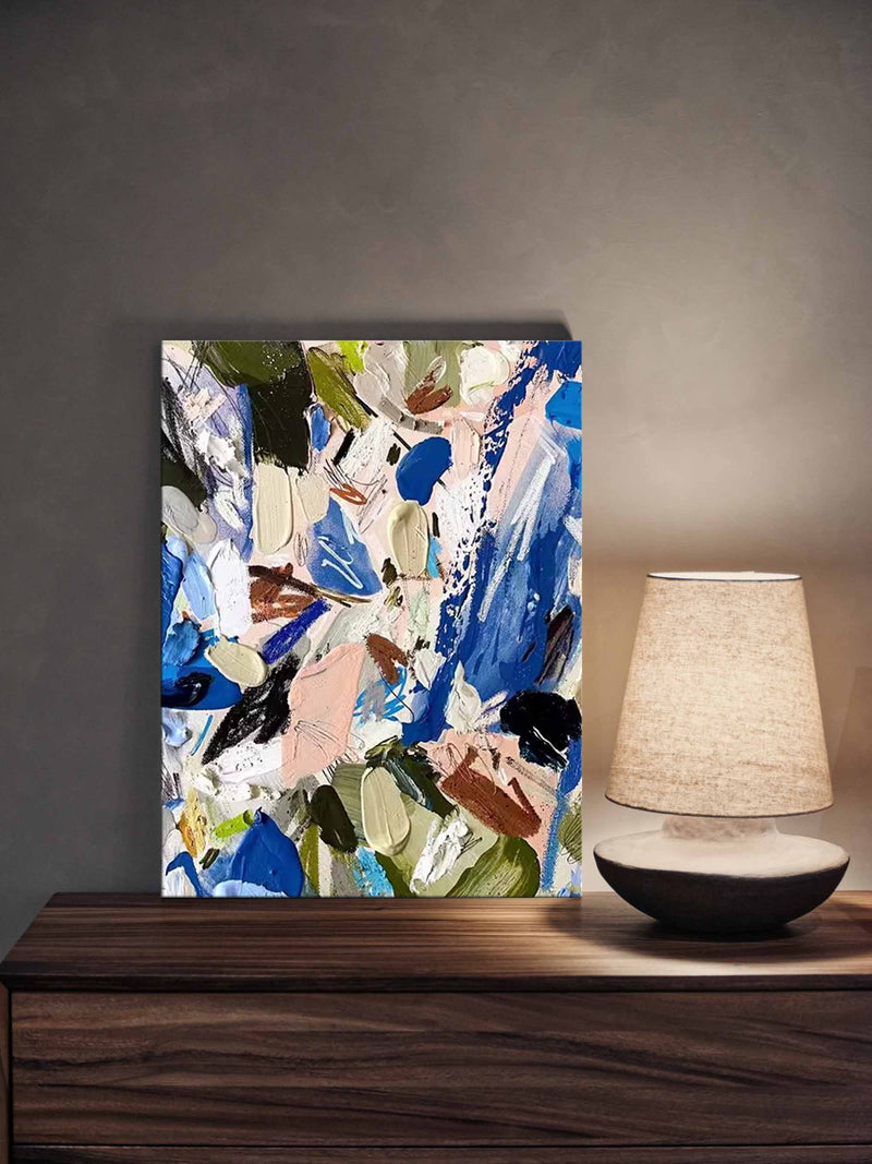 Colorful Abstract Knife Oil Painting Canvas Large Original Acrylic Painting Living Room Modern Wall Art
