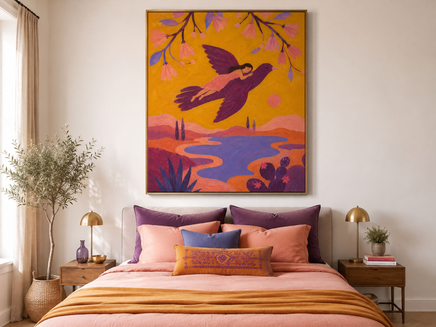 Colorful Fantasy Landscape Wall Art For Living Room And Bedroom Decor