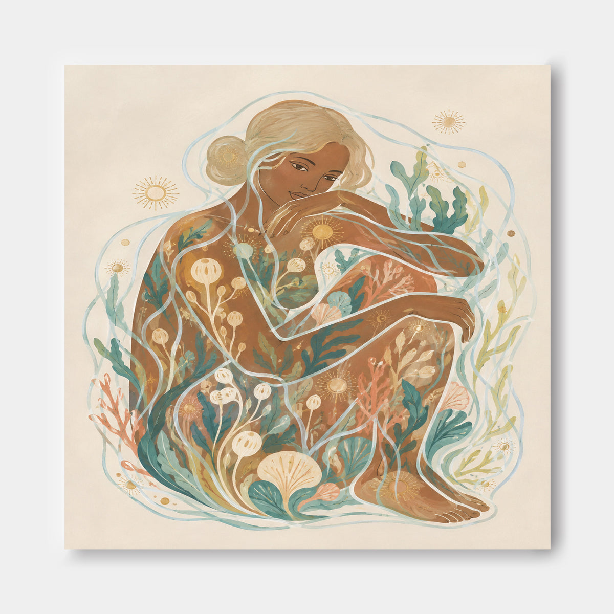 Bohemian Wall Art For Bedroom Living Room Earth Tones