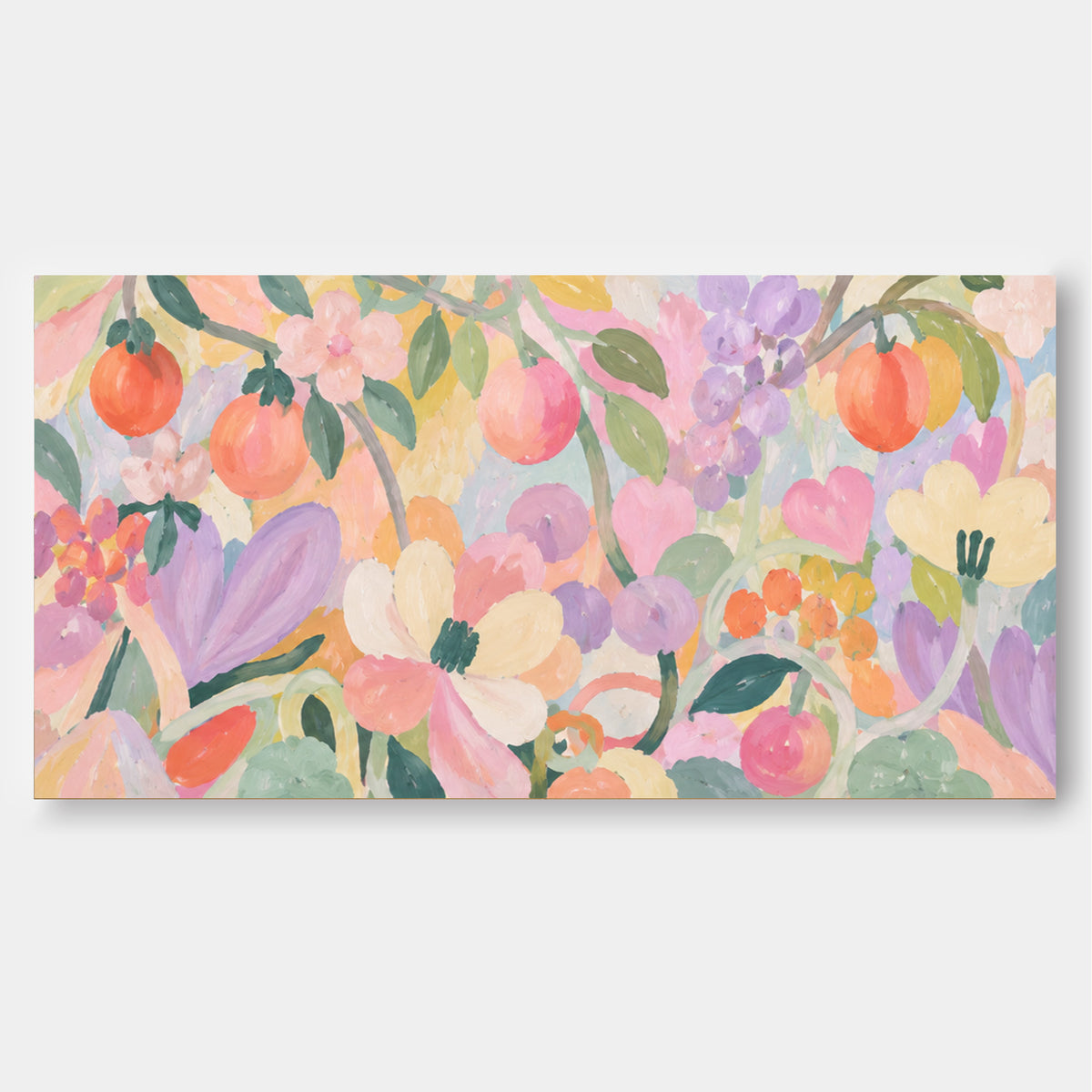 Hand-Painted Abstract Art With Macaron Tones For A Bright And Cheerful Vibe
