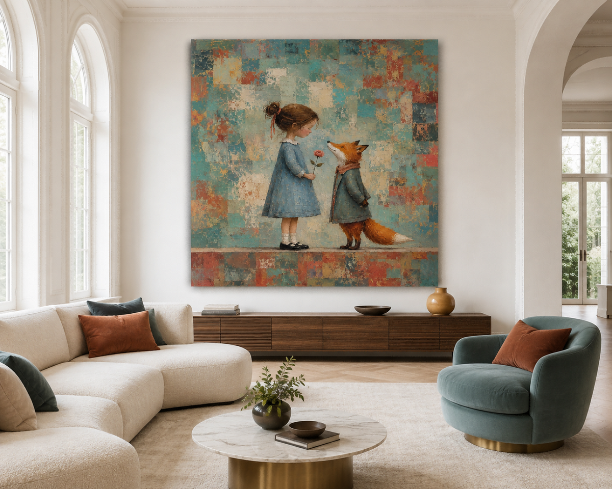Whimsical Animal Wall Art For Nursery And Living Room Modern Decor