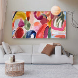 Colorful Original Abstract Painting On Canvas Modern Acrylic Painting Large Wall Art Home Decor